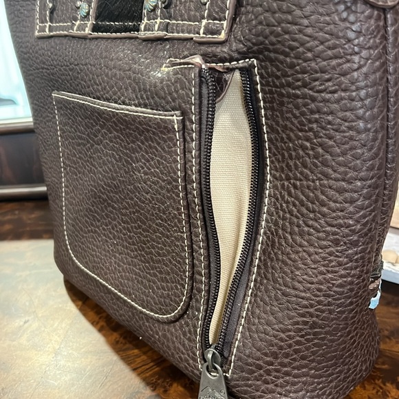 Genuine leather shoulder bag with gun compartment; never been used - Picture 4 of 4